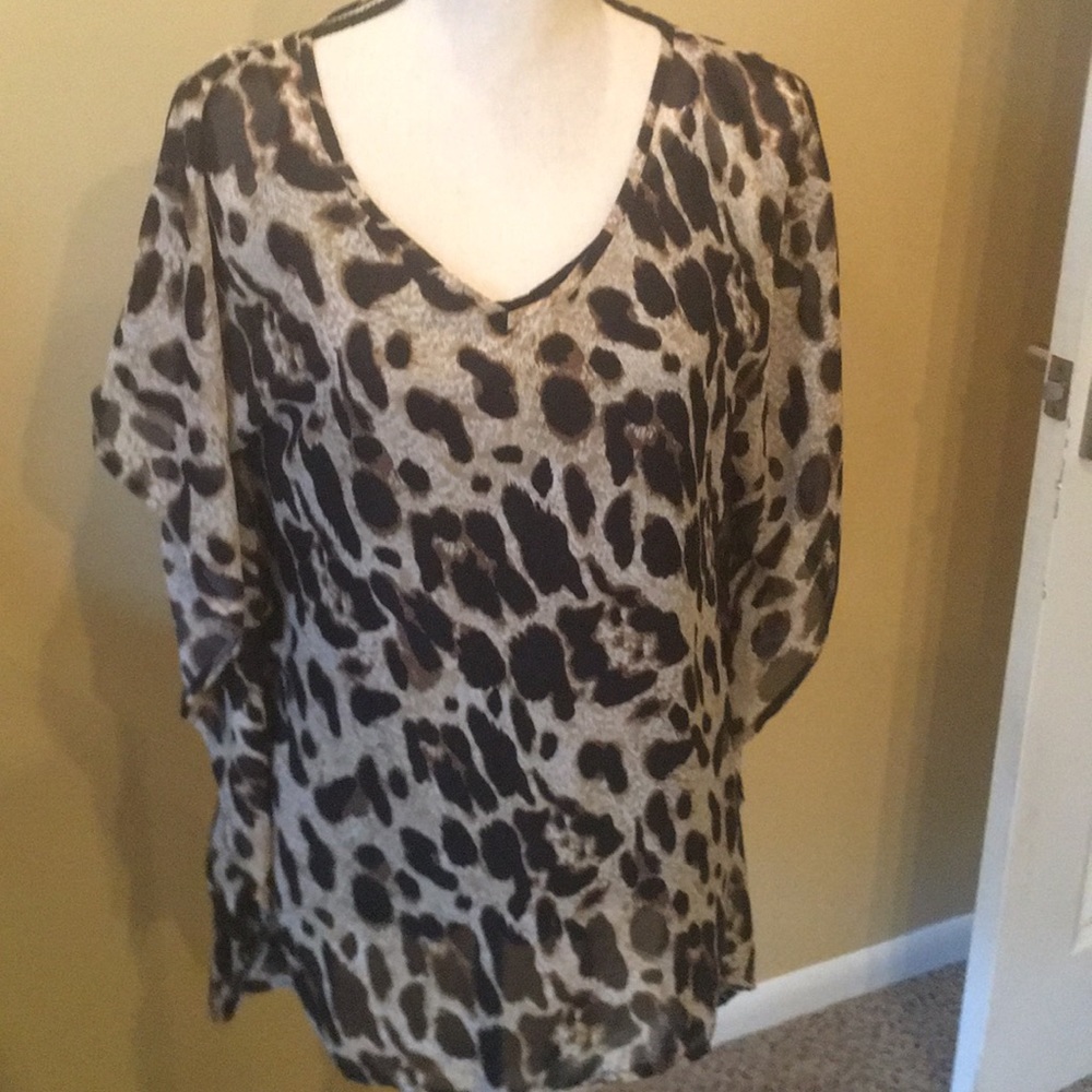 Leopard Animal Print Blouse